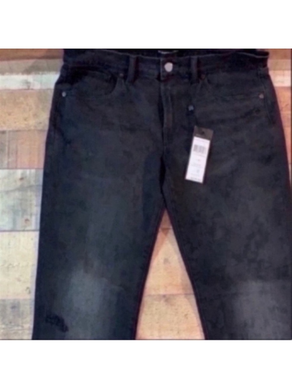 BCBGMaxAzria Black Straight Leg Jeans